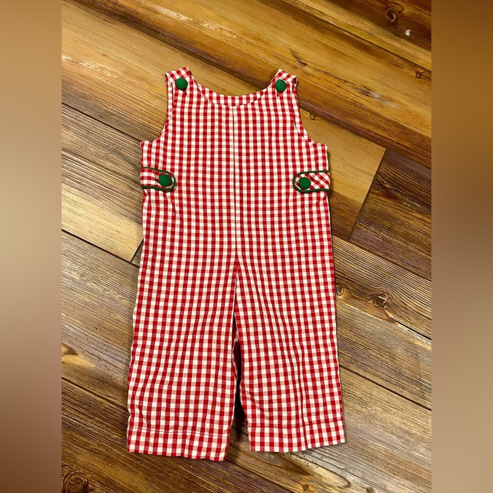 ‘Christmas Blessings’
Darling Mae plaid Jon Jon 
VGUC
0/3 month